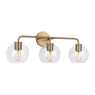 Ericka Farmhouse 3 Light Glass Globe Vanity Light Ericka Farmhouse 3 Light Glass Globe Vanity Light