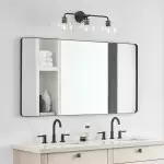 Ericka Farmhouse 3 Light Glass Globe Vanity Light Ericka Farmhouse 3 Light Glass Globe Vanity Light