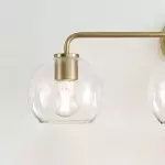 Ericka Farmhouse 3 Light Glass Globe Vanity Light Ericka Farmhouse 3 Light Glass Globe Vanity Light