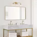 Ericka Farmhouse 3 Light Glass Globe Vanity Light Ericka Farmhouse 3 Light Glass Globe Vanity Light