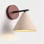 Fabiana Modern Marble Stone Tapered Wall Sconce