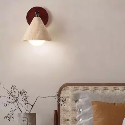 Fabiana Modern Marble Stone Tapered Wall Sconce Fabiana Modern Marble Stone Tapered Wall Sconce