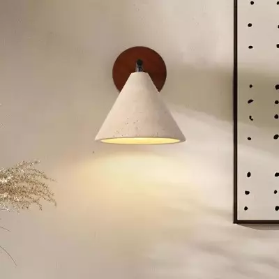 Fabiana Modern Marble Stone Tapered Wall Sconce Fabiana Modern Marble Stone Tapered Wall Sconce
