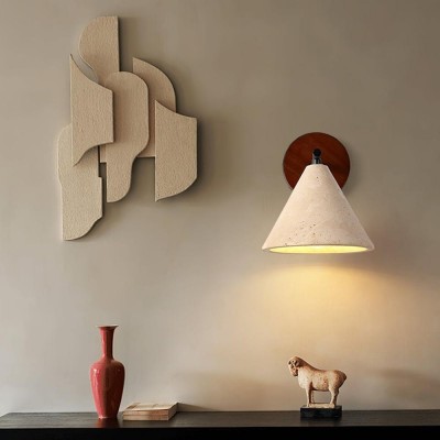 Fabiana Modern Marble Stone Tapered Wall Sconce Fabiana Modern Marble Stone Tapered Wall Sconce