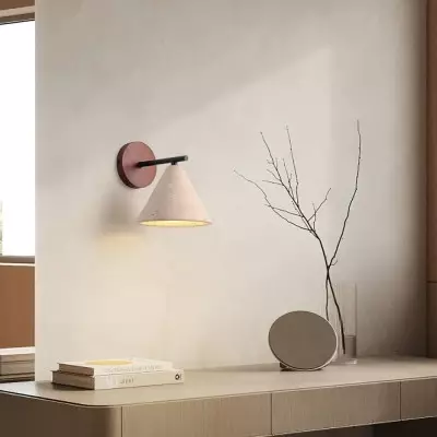 Fabiana Modern Marble Stone Tapered Wall Sconce Fabiana Modern Marble Stone Tapered Wall Sconce