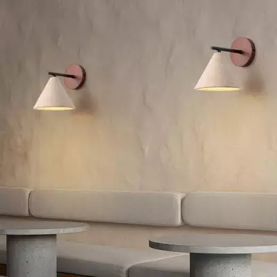 Fabiana Modern Marble Stone Tapered Wall Sconce Fabiana Modern Marble Stone Tapered Wall Sconce
