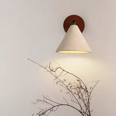 Fabiana Modern Marble Stone Tapered Wall Sconce Fabiana Modern Marble Stone Tapered Wall Sconce