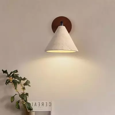 Fabiana Modern Marble Stone Tapered Wall Sconce Fabiana Modern Marble Stone Tapered Wall Sconce