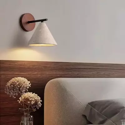 Fabiana Modern Marble Stone Tapered Wall Sconce Fabiana Modern Marble Stone Tapered Wall Sconce