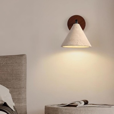 Fabiana Modern Marble Stone Tapered Wall Sconce Fabiana Modern Marble Stone Tapered Wall Sconce