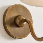 Stefania Rustic Pleated Fabric Shade Sconce