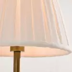 Stefania Rustic Pleated Fabric Shade Sconce