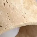 Wiktora Natural Cylindrical Travertine Wooden Ceiling Light