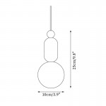 Nathanael Modern Travertine Three Ring Pendant Light Nathanael Modern Travertine Three Ring Pendant Light