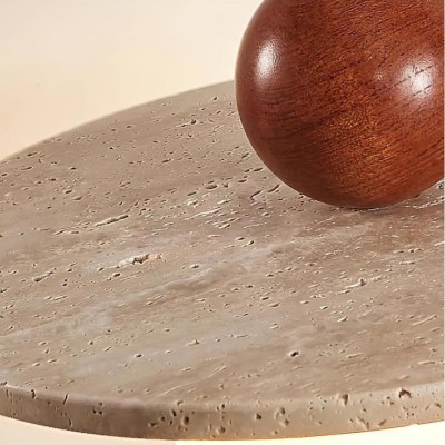 Jeremiah Cream Style Flying Disc Travertine Pendant Light Jeremiah Cream Style Flying Disc Travertine Pendant Light