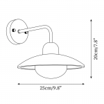 Habakkuk Farmhouse Disc Travertine Wall Sconce