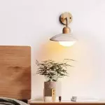 Habakkuk Farmhouse Disc Travertine Wall Sconce