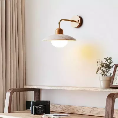 Habakkuk Farmhouse Disc Travertine Wall Sconce Habakkuk Farmhouse Disc Travertine Wall Sconce