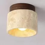 Omrix White Fluted Glass Single Semi Flush Mount Light