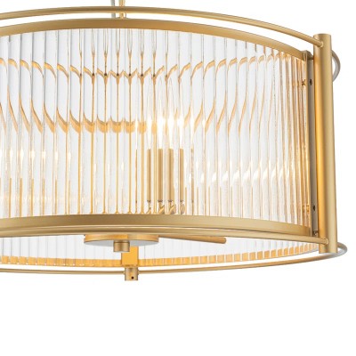 Tycho Modern Fluted Glass Drum Pendant Tycho Modern Fluted Glass Drum Pendant