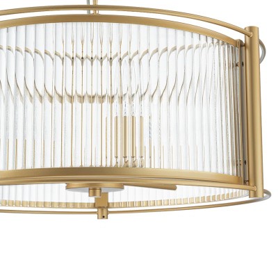Tycho Modern Fluted Glass Drum Pendant Tycho Modern Fluted Glass Drum Pendant
