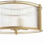 Tycho Modern Fluted Glass Drum Pendant