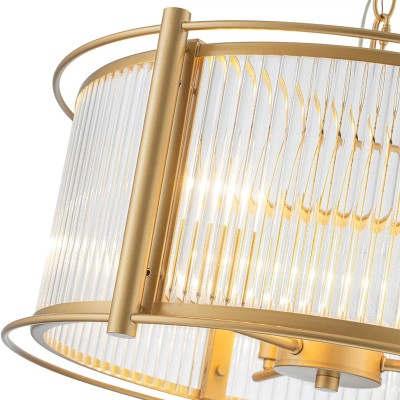 Tycho Modern Fluted Glass Drum Pendant Tycho Modern Fluted Glass Drum Pendant
