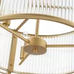 Tycho Modern Fluted Glass Drum Pendant