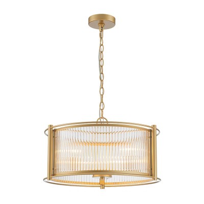Tycho Modern Fluted Glass Drum Pendant Tycho Modern Fluted Glass Drum Pendant