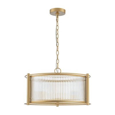 Tycho Modern Fluted Glass Drum Pendant Tycho Modern Fluted Glass Drum Pendant