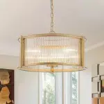 Keir French Luxury Retro Crystal Cage Chandelier Keir French Luxury Retro Crystal Cage Chandelier