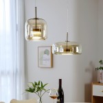 Raith Mouth Blown Glass Shade Pendant Light