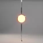 Alexandra Stylish White Acrylic Ball Floor To Ceiling Lamp Alexandra Stylish White Acrylic Ball Floor To Ceiling Lamp