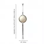 Alexandra Stylish White Acrylic Ball Floor To Ceiling Lamp Alexandra Stylish White Acrylic Ball Floor To Ceiling Lamp