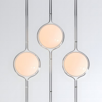 Alexandra Stylish White Acrylic Ball Floor To Ceiling Lamp