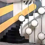 Alexandra Stylish White Acrylic Ball Floor To Ceiling Lamp Alexandra Stylish White Acrylic Ball Floor To Ceiling Lamp