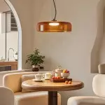 Zaire Bowl Shaped Layer Stained Glass Pendant Light