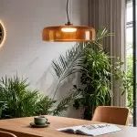 Zaire Bowl Shaped Layer Stained Glass Pendant Light