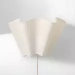 Charlotte Farmhouse Ivory Linen Scalloped Sconce