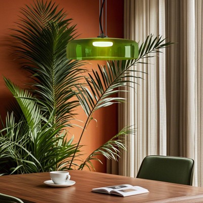 Zaire Bowl Shaped Layer Stained Glass Pendant Light Zaire Bowl Shaped Layer Stained Glass Pendant Light