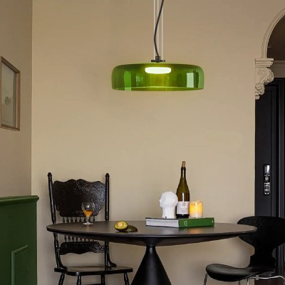 Zaire Bowl Shaped Layer Stained Glass Pendant Light Zaire Bowl Shaped Layer Stained Glass Pendant Light