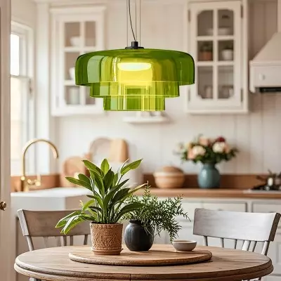 Zaire Bowl Shaped Layer Stained Glass Pendant Light Zaire Bowl Shaped Layer Stained Glass Pendant Light