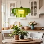 Zaire Bowl Shaped Layer Stained Glass Pendant Light