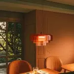 Zaire Bowl Shaped Layer Stained Glass Pendant Light