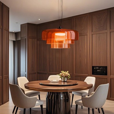 Zaire Bowl Shaped Layer Stained Glass Pendant Light Zaire Bowl Shaped Layer Stained Glass Pendant Light