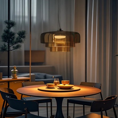 Zaire Bowl Shaped Layer Stained Glass Pendant Light Zaire Bowl Shaped Layer Stained Glass Pendant Light