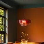 Zaire Bowl Shaped Layer Stained Glass Pendant Light