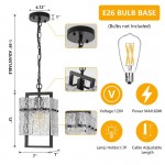 Georgeann Black Water Ripple Glass Rectangle Pendant Light Georgeann Black Water Ripple Glass Rectangle Pendant Light