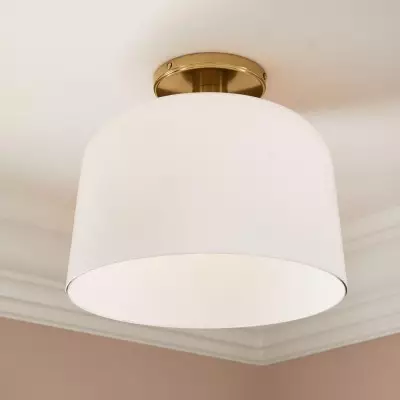 Hannahlee Minimalist Glass Semi Flush Mount Ceiling Light Hannahlee Minimalist Glass Semi Flush Mount Ceiling Light