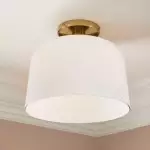 Hannahlee ‎Minimalist Glass Semi Flush Mount Ceiling Light